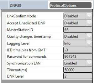 DNP3 level properties